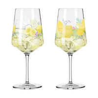 SPRITZERGLAS 544 ml 2-teilig  - Gelb/Lila, LIFESTYLE, Glas (9,3/22,5/9,3cm) - Ritzenhoff