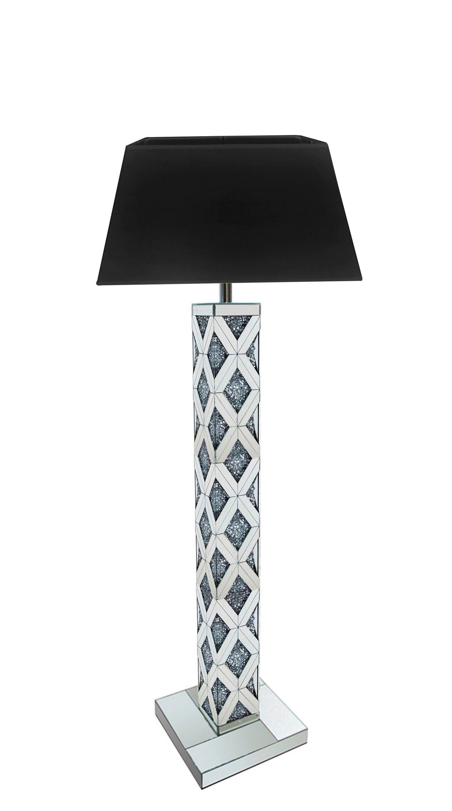 ÁLLÓLÁMPA - ezüstszínű, Trend, faalapú anyag/textil (36/141,5/30cm) - Ambia Home