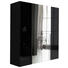 KLEIDERSCHRANK 6-türig Graphitfarben, Schwarz - Schwarz/Graphitfarben, Design, Glas/Holzwerkstoff (200/216/58cm) - Hom`in KLEIDERSCHRANK 6-türig Graphitfarben, Schwarz - Schwarz/Graphitfarben, Design, Glas/Holzwerkstoff (200/216/58cm) - Hom`in