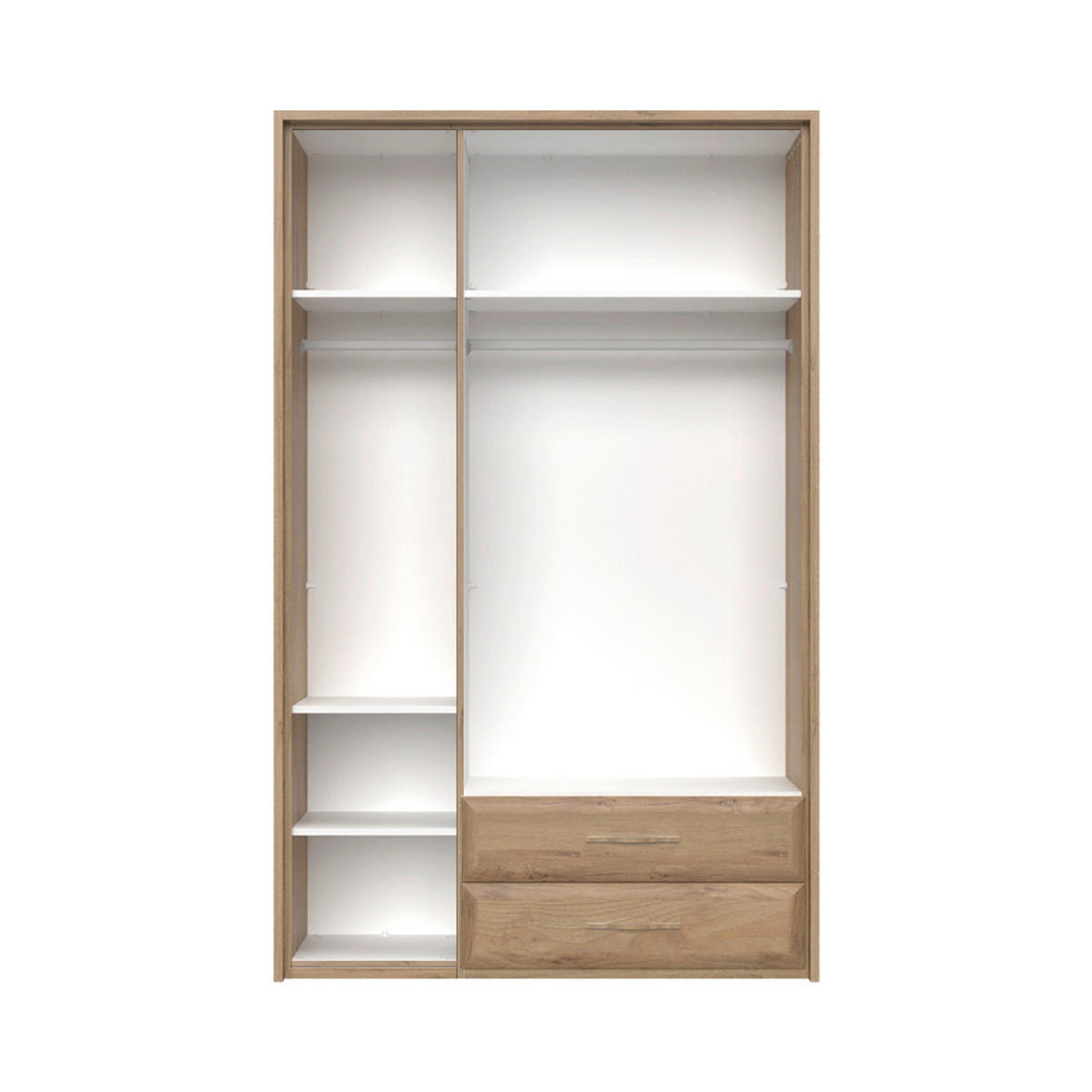 ORMAR SA KLASIČNIM VRATIMA bež  142/226/60 cm  - bež, Dizajnerski, metal/pločasti materijal (142/226/60cm)