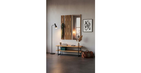 GARDEROBENBANK  in 120/45/40 cm  - Eichefarben, Natur, Holz/Metall (120/45/40cm) - Linea Natura