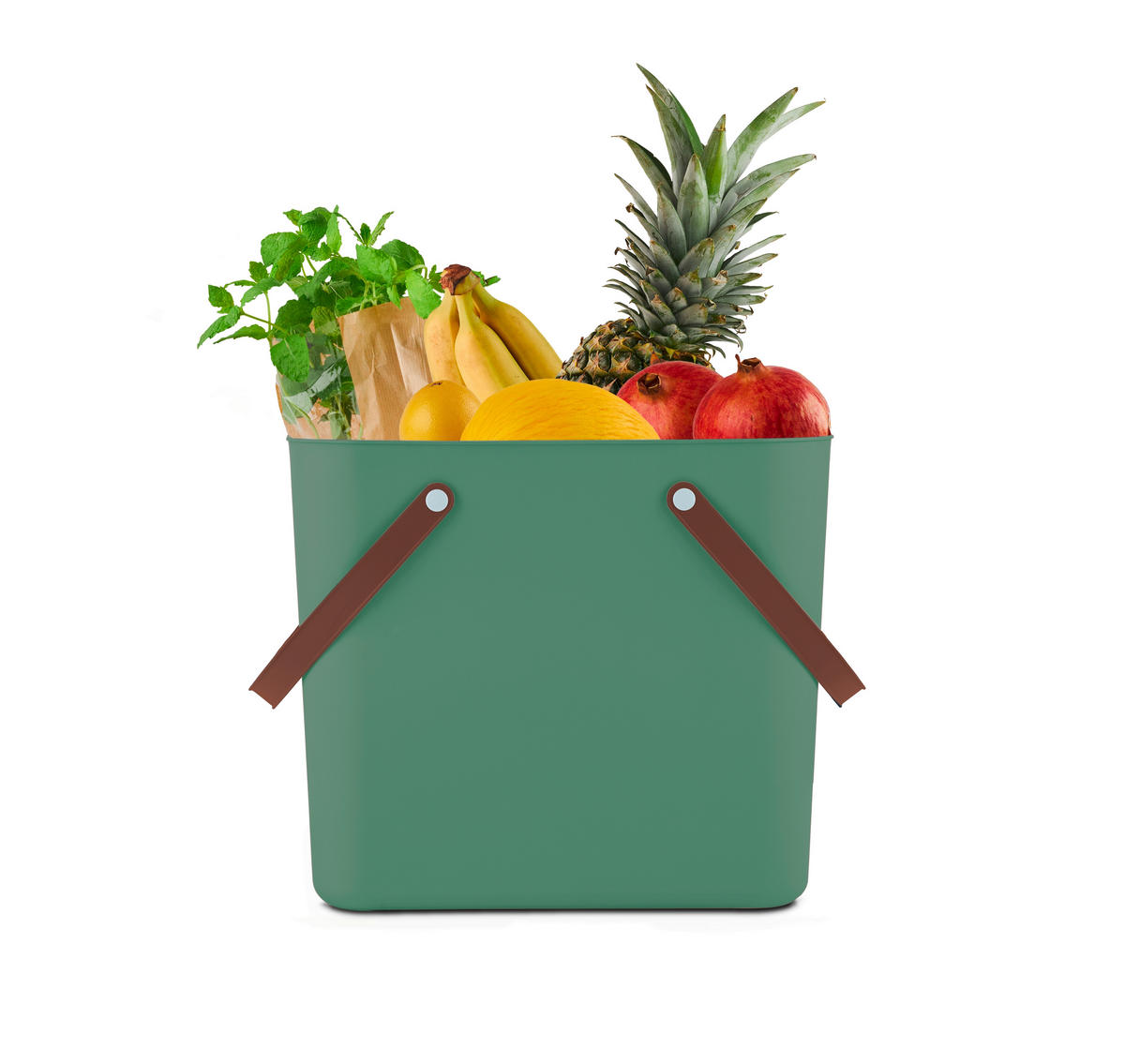 NÁKUPNÁ TAŠKA zelená - zelená, Basics, plast (40/34/23,5cm) - Rotho