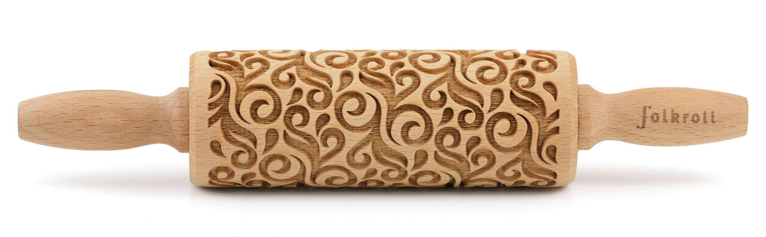 MOTIV-TEIGROLLE - Naturfarben, Basics, Holz (23/4,5/4,5cm) - Folkroll