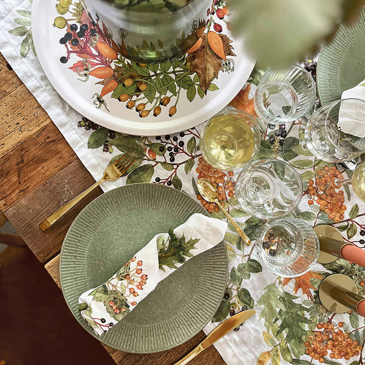 STOFFSERVIETTE 4ER SET  45/45 cm  4 Stück  - Dunkelorange, Basics, Textil (45/45cm)