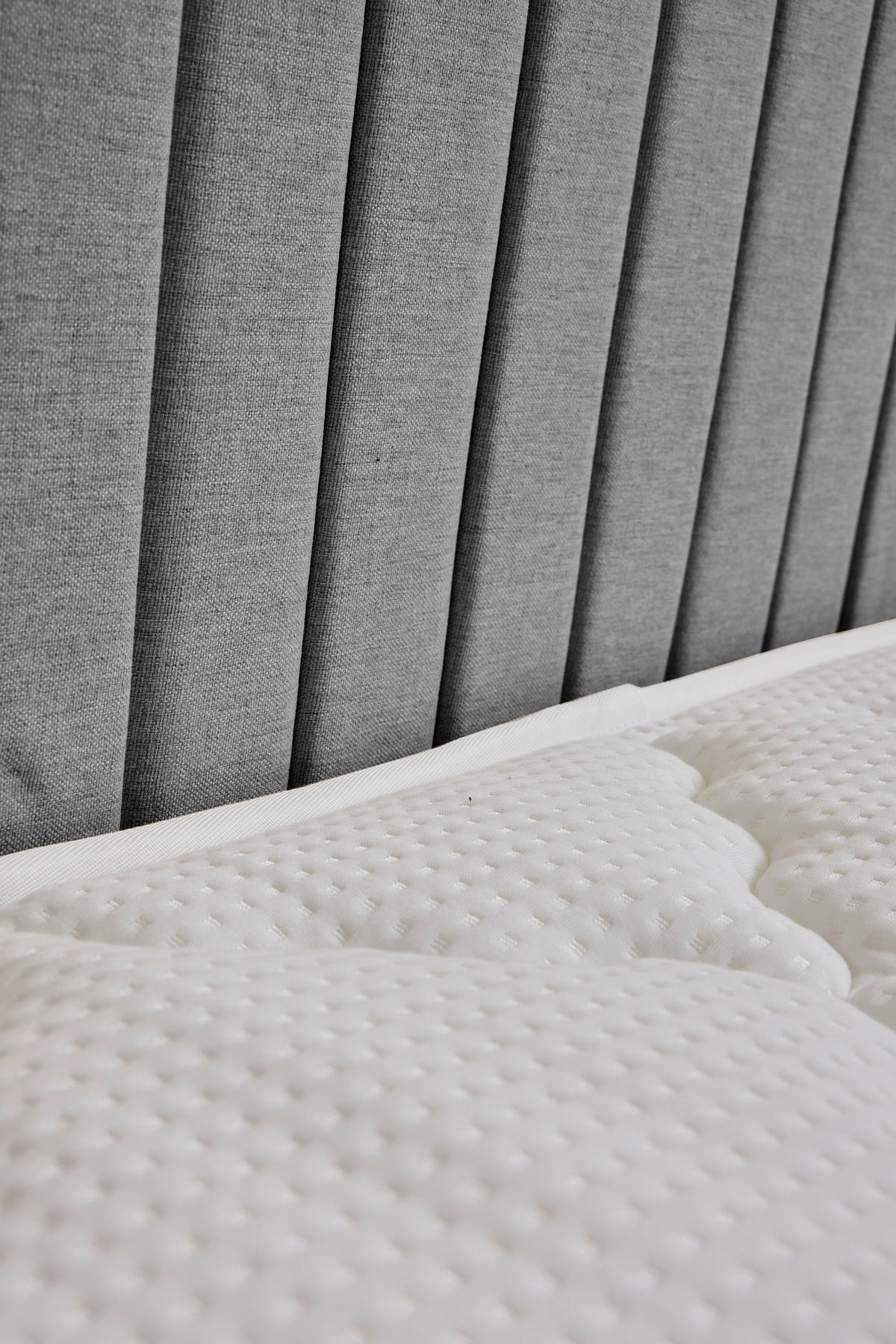 POSTEL BOXSPRING, 180/200 cm, šedá - šedá/černá, Moderní, kov/kompozitní dřevo (180/200cm) - MID.YOU