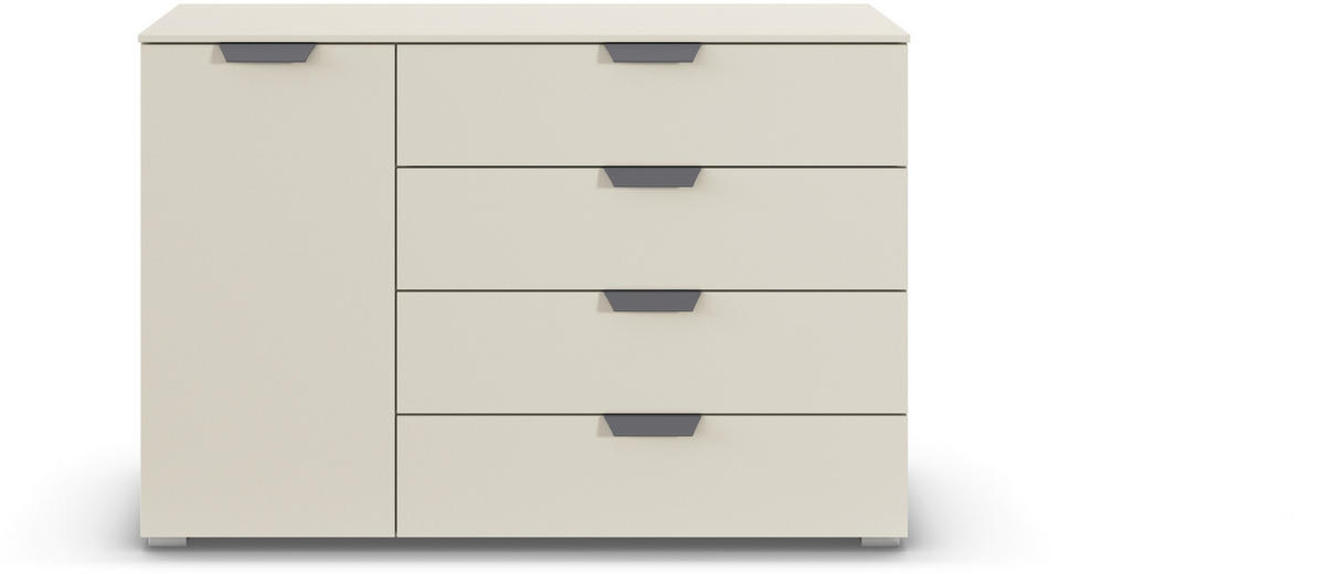KOMMODE  in 120/81/42 cm  - Champagner/Dunkelgrau, Design, Holzwerkstoff/Metall (120/81/42cm) - Carryhome