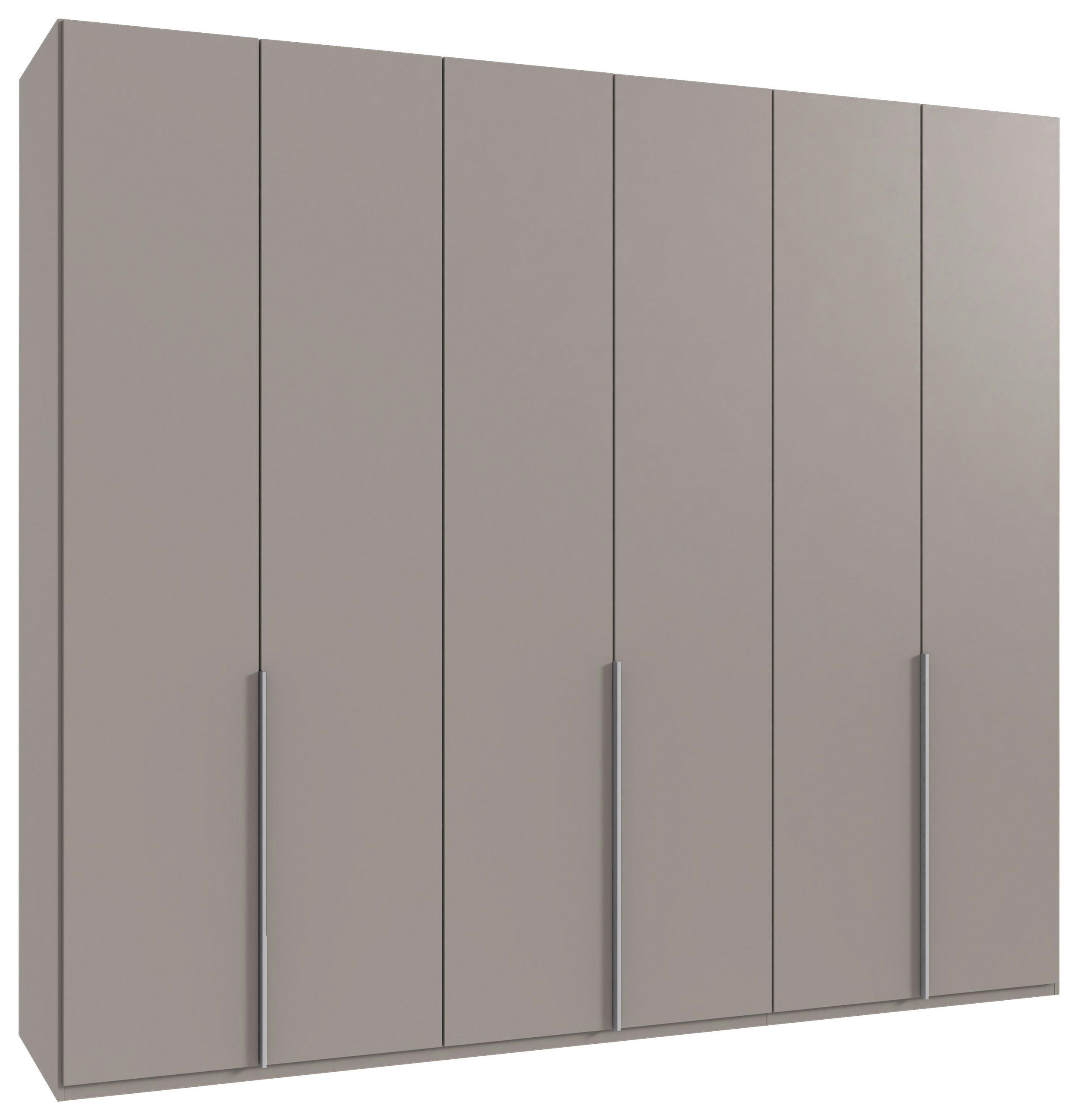 GARDEROB MED GÅNGJÄRN 270/236/58 cm 6-dörrar - sahara/aluminiumfärg, Modern, metall/trämaterial (270/236/58cm) - MID.YOU