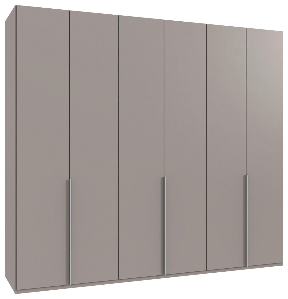DREHTÜRENSCHRANK 270/236/58 cm 6-türig Grau, Sahara  - Alufarben/Grau, MODERN, Holzwerkstoff/Metall (270/236/58cm) - MID.YOU