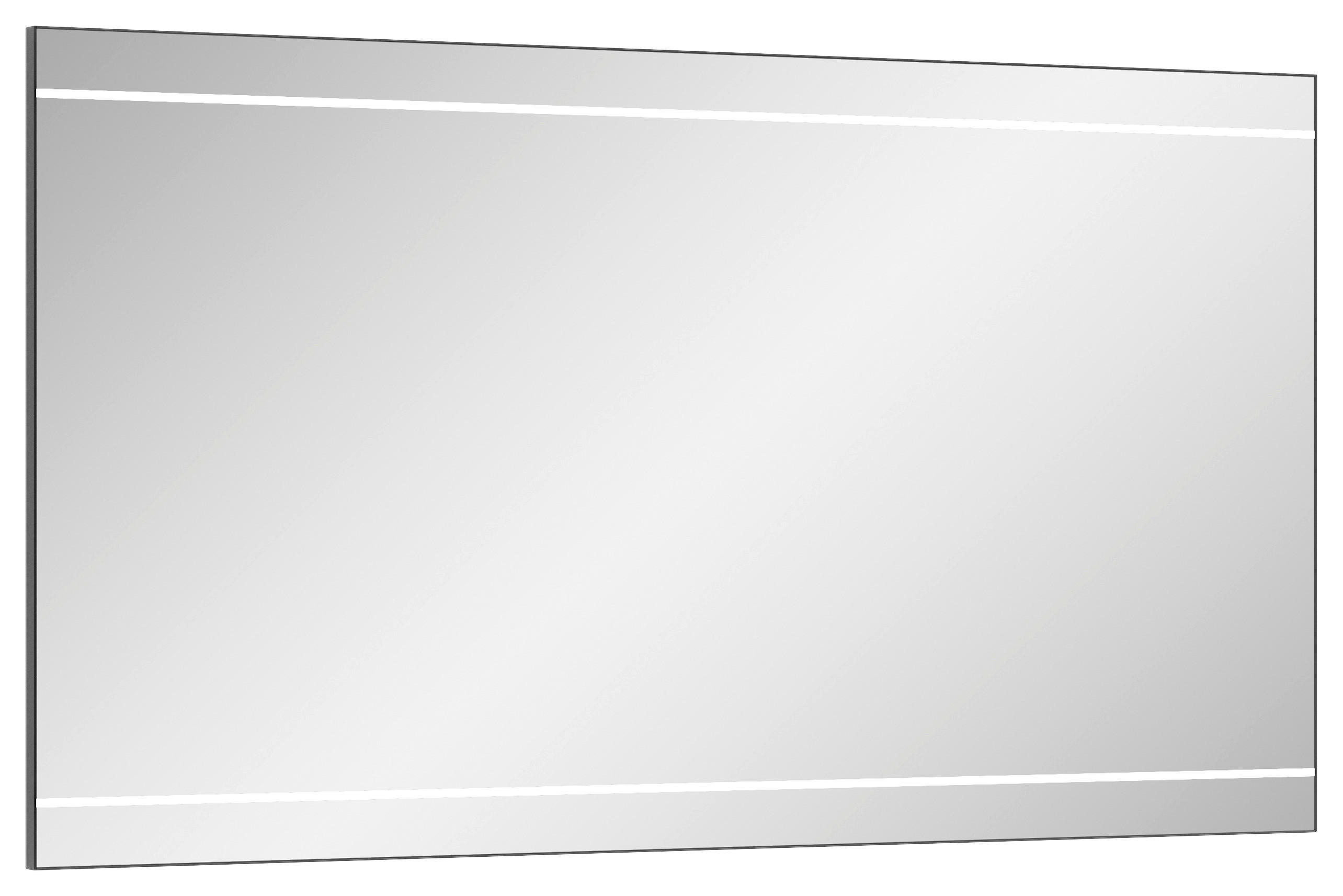 BADEZIMMERSPIEGEL 150/70/3,2 cm  - Klar/Schwarz, Design, Glas/Kunststoff (150/70/3,2cm) - Sadena