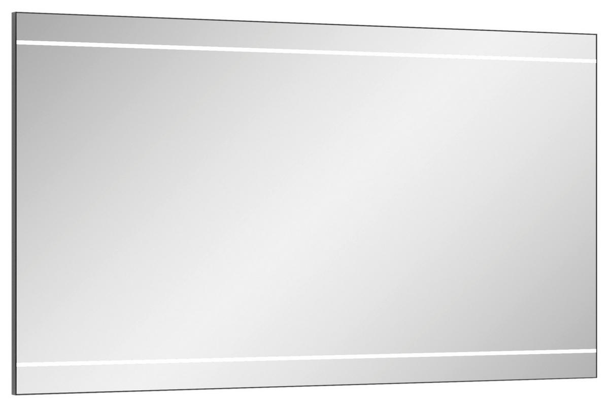 BADEZIMMERSPIEGEL 150/70/3,2 cm  - Klar/Schwarz, Design, Glas/Kunststoff (150/70/3,2cm) - Sadena