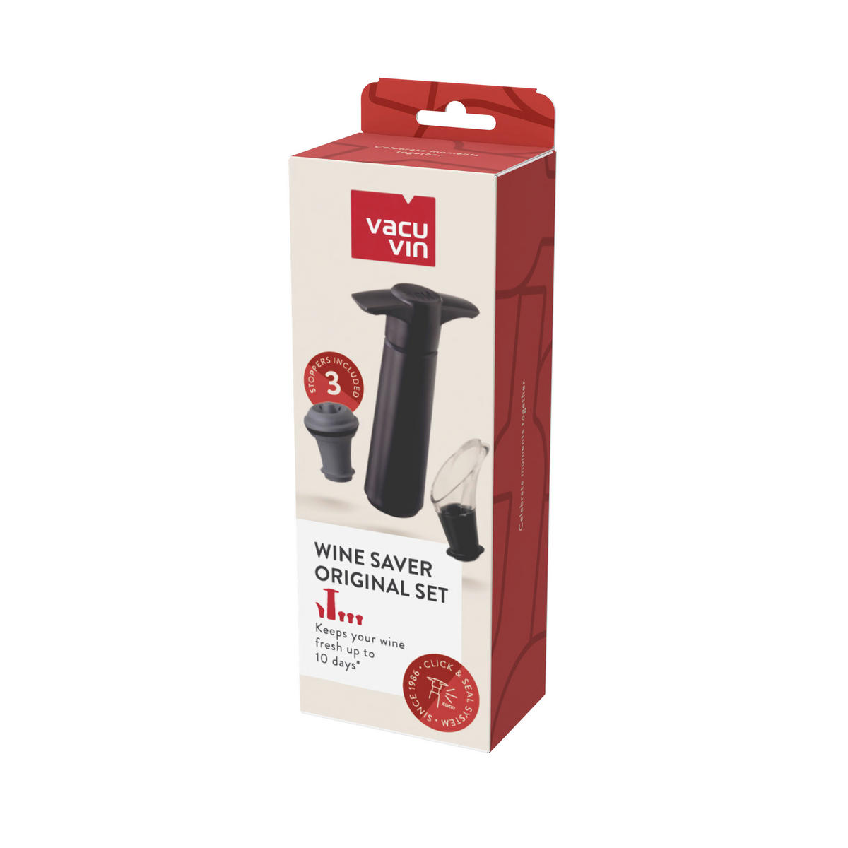 VINSKI SET - crna, Osnovno, metal/plastika - Vacu Vin