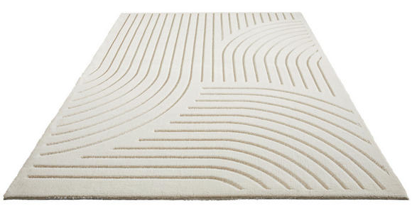 HOCHFLORTEPPICH 160/230 cm Siena Beige - Beige, Design, Kunststoff/Textil (160/230cm) - Novel