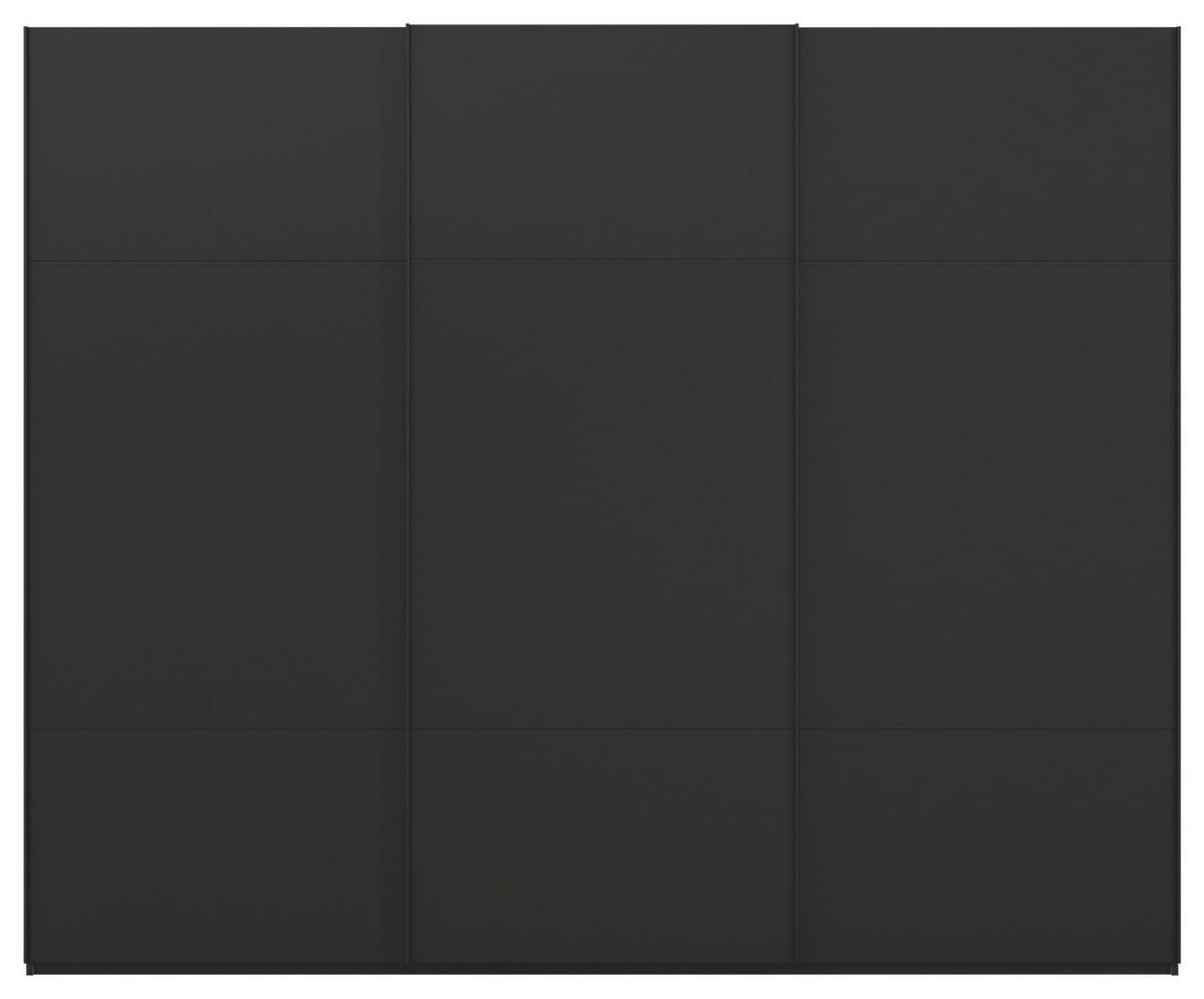 SCHWEBETÜRENSCHRANK in Schwarz  - Schwarz, Konventionell, Holzwerkstoff/Metall (271/223/68cm) - Novel