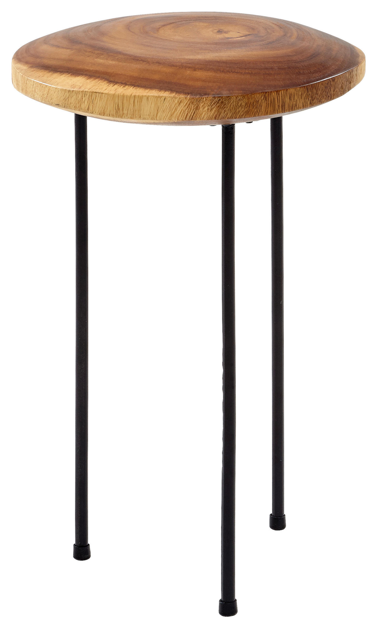 POMOĆNI STOLIĆ prirodne boje, crna  drvo, metal   - prirodne boje/crna, Lifestyle, drvo/metal (32/50cm) - Landscape