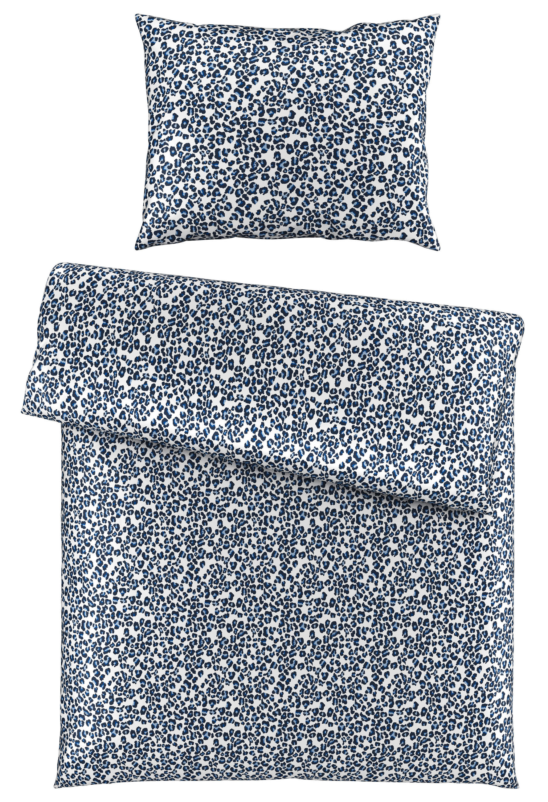 ÁGYNEMŰHUZAT-GARNITÚRA 140/200 cm  - kék/fehér, Basics, textil (140/200cm) - Novel