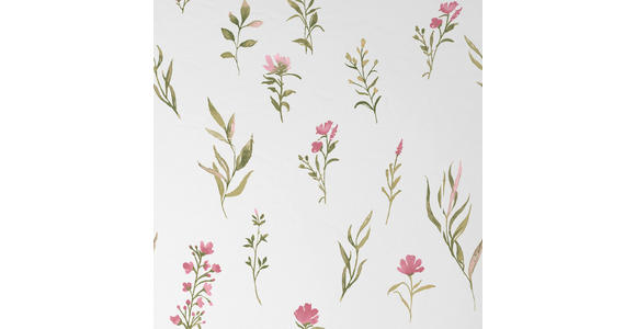 BETTWÄSCHE Mavie Satin 140/200 cm  - Rosa/Weiß, KONVENTIONELL, Textil (140/200cm) - Novel