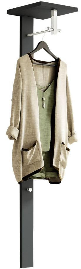 Moderano Garderobenpaneel Gardasee Anthrazit 33x167x31 cm