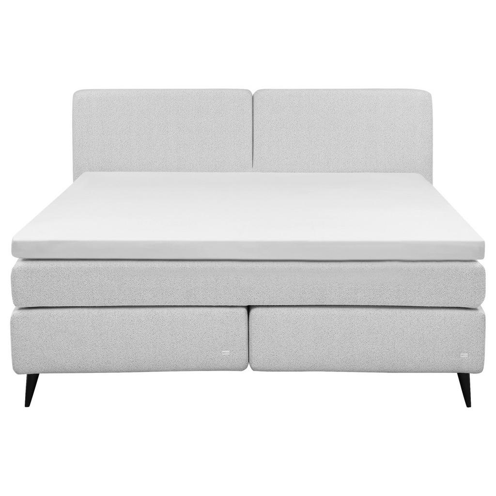 Thumbnail - RUF Betten Boxspringbett, Creme, Hellgrau, Textil, Uni, H2 + H3, 7-Zonen, Höhe ca. 18 cm, 180x200 cm, Blauer Engel, Made...