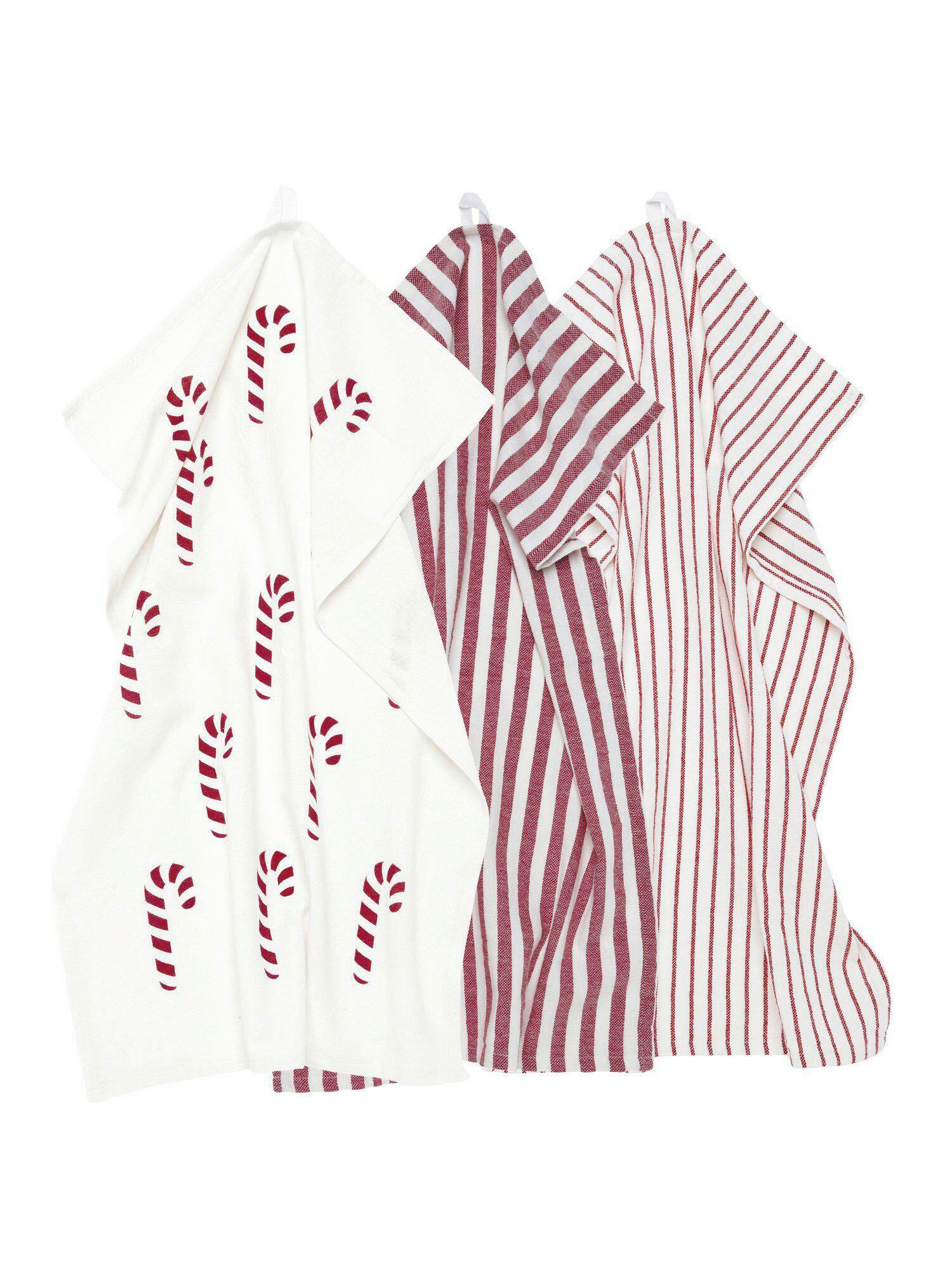 GESCHIRRTUCH-SET 3-teilig Rot  - Rot, Basics, Textil (47/70cm) - Svanefors