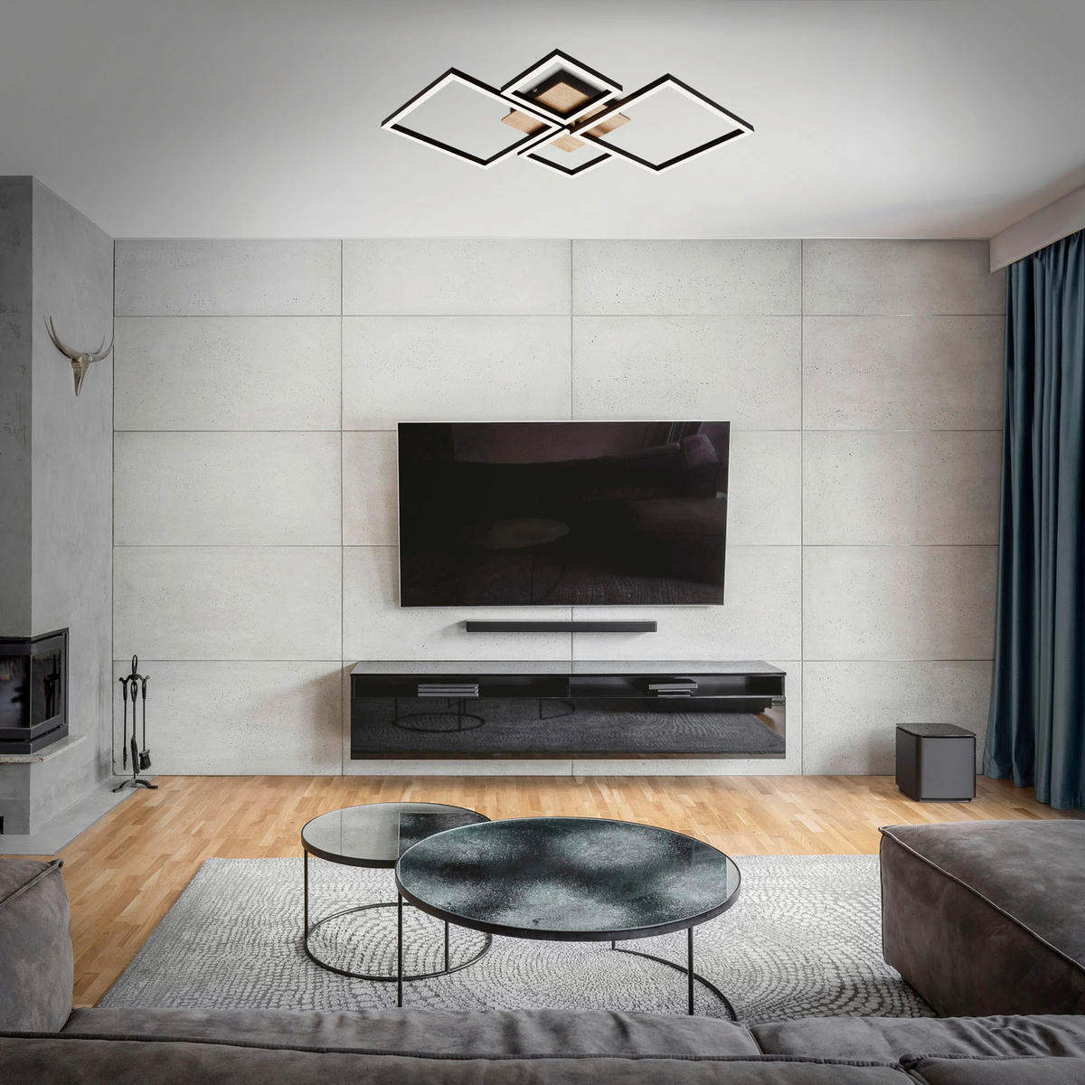 STROPNÉ LED SVIETIDLO, 75/47/7,3 cm - Design (75/47/7,3cm)