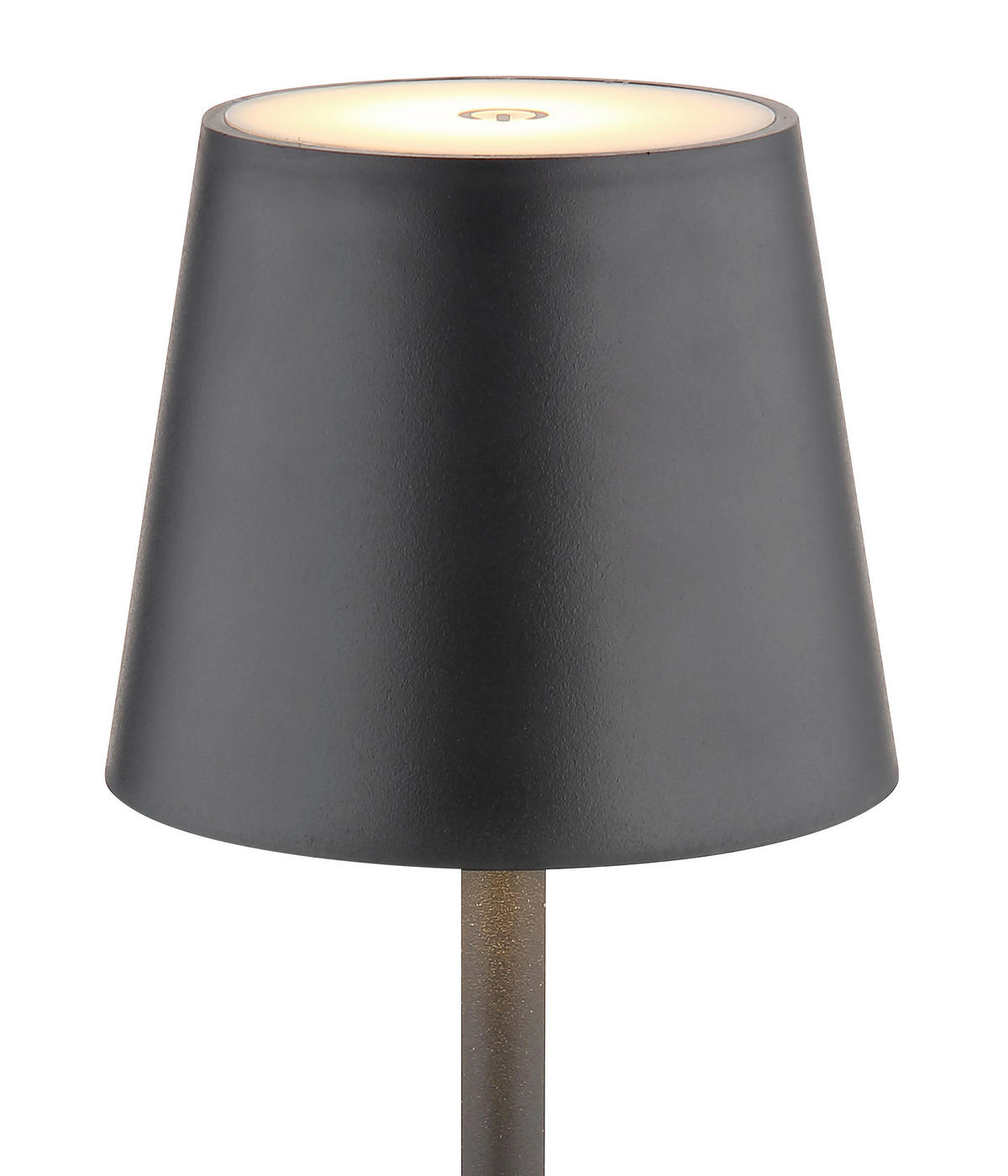Tischleuchte 10,6/36 cm  - Opal/Schwarz, Kunststoff/Metall (10,6/36cm) - Globo