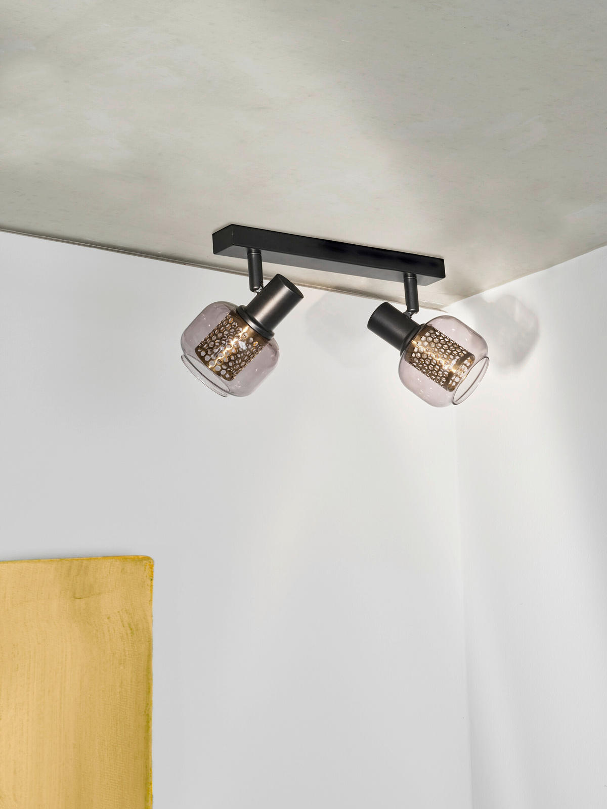 LED-STRAHLER 38,5/17,6/10,5 cm   - Schwarz, Basics, Glas/Metall (38,5/17,6/10,5cm) - Osram