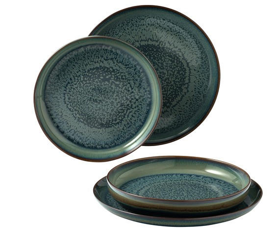 ASZTALI ÉTKÉSZLET 4 részes  - türkiz, Basics, kerámia - Villeroy & Boch