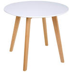 KINDERTISCH Linus - Buchefarben/Weiß, Trend, Holz/Holzwerkstoff (60/50,5cm) - My Baby Lou