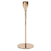 STABKERZENHALTER - Goldfarben, Basics, Metall (8/22,5cm) - Ambia Home