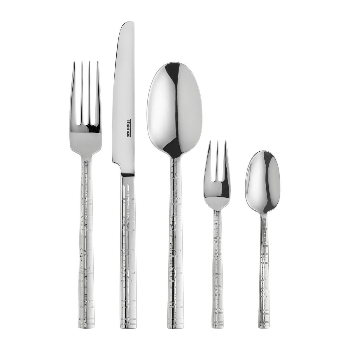 PRIBOR ZA JELO  30 delova     - srebrna, Konvencionalno, metal (35/25/7cm) - Thomas