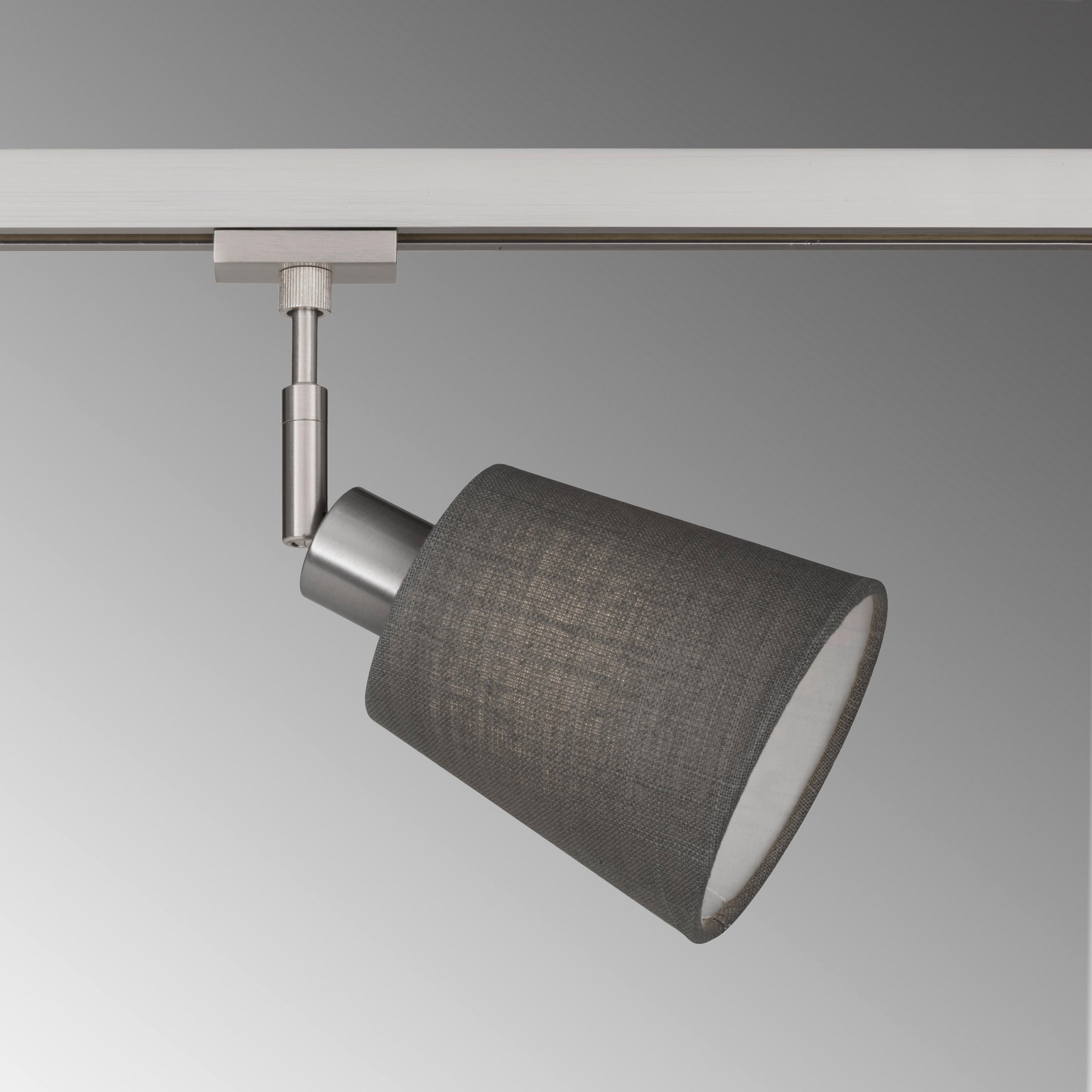 SKENSYSTEM 11/23 cm   - nickelfärgad/grå, Basics, metall/textil (11/23cm) - Fischer & Honsel