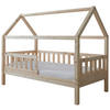 HAUSBETT Absturzsicherung, Matratze, Rollrost 80/160 cm  in Naturfarben  - Naturfarben, MODERN, Holz/Textil (80/160cm) - MID.YOU