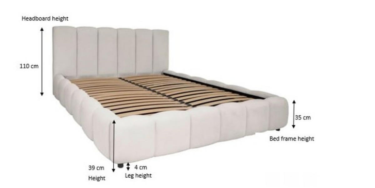 POLSTERBETT 160/200 cm  in Beige  - Beige/Schwarz, Konventionell, Holz/Kunststoff (160/200cm) - Carryhome