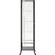VITRINE  in Schwarz, Transparent  - Transparent/Schwarz, Basics, Glas/Metall (45/180/40cm) - Xora