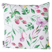 ZIERKISSEN    - Weiss/Pink, Basics, Textil (45/45/8cm)