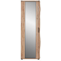 GARDEROBENSCHRANK  in 65/205/41 cm  - Eichefarben/Nickelfarben, Natur, Holz/Holzwerkstoff (65/205/41cm)
