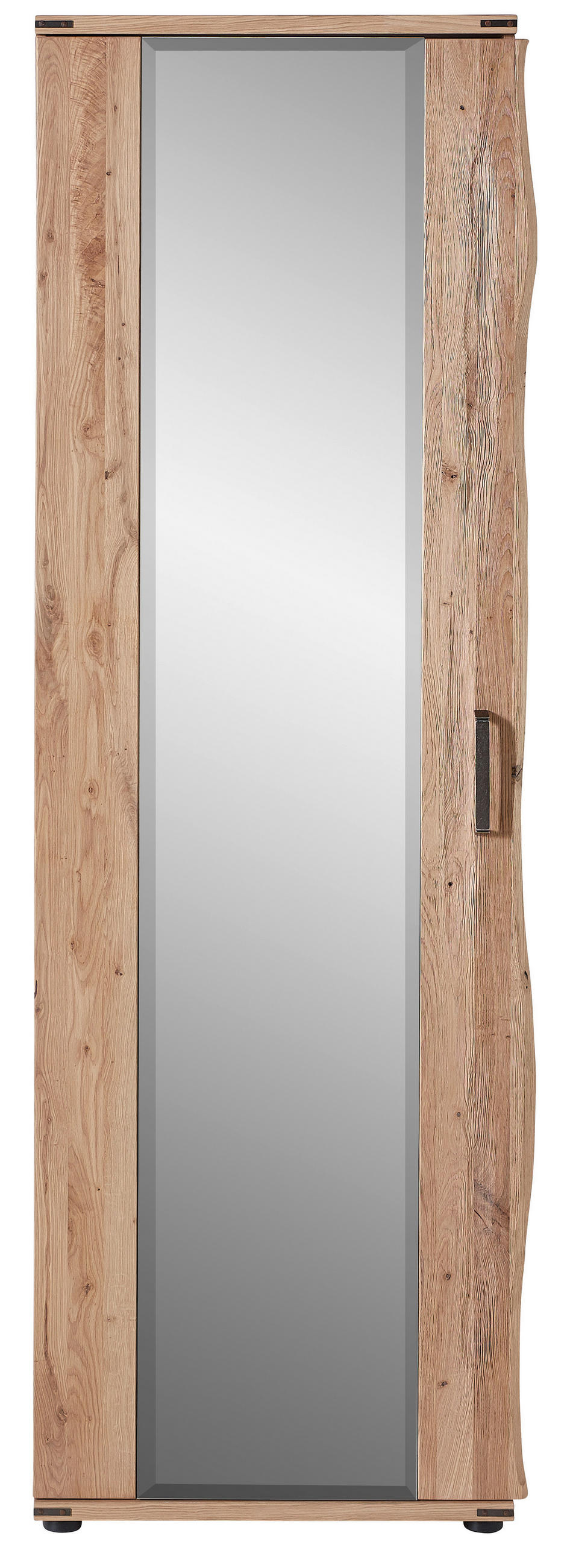 GARDEROBENSCHRANK  in 65/205/41 cm  - Eichefarben/Nickelfarben, Natur, Holz/Holzwerkstoff (65/205/41cm)