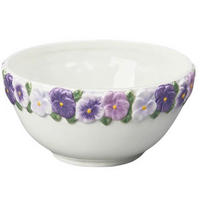 MÜSLISCHALE  - Lila/Weiß, LIFESTYLE, Keramik (16/7,5cm)