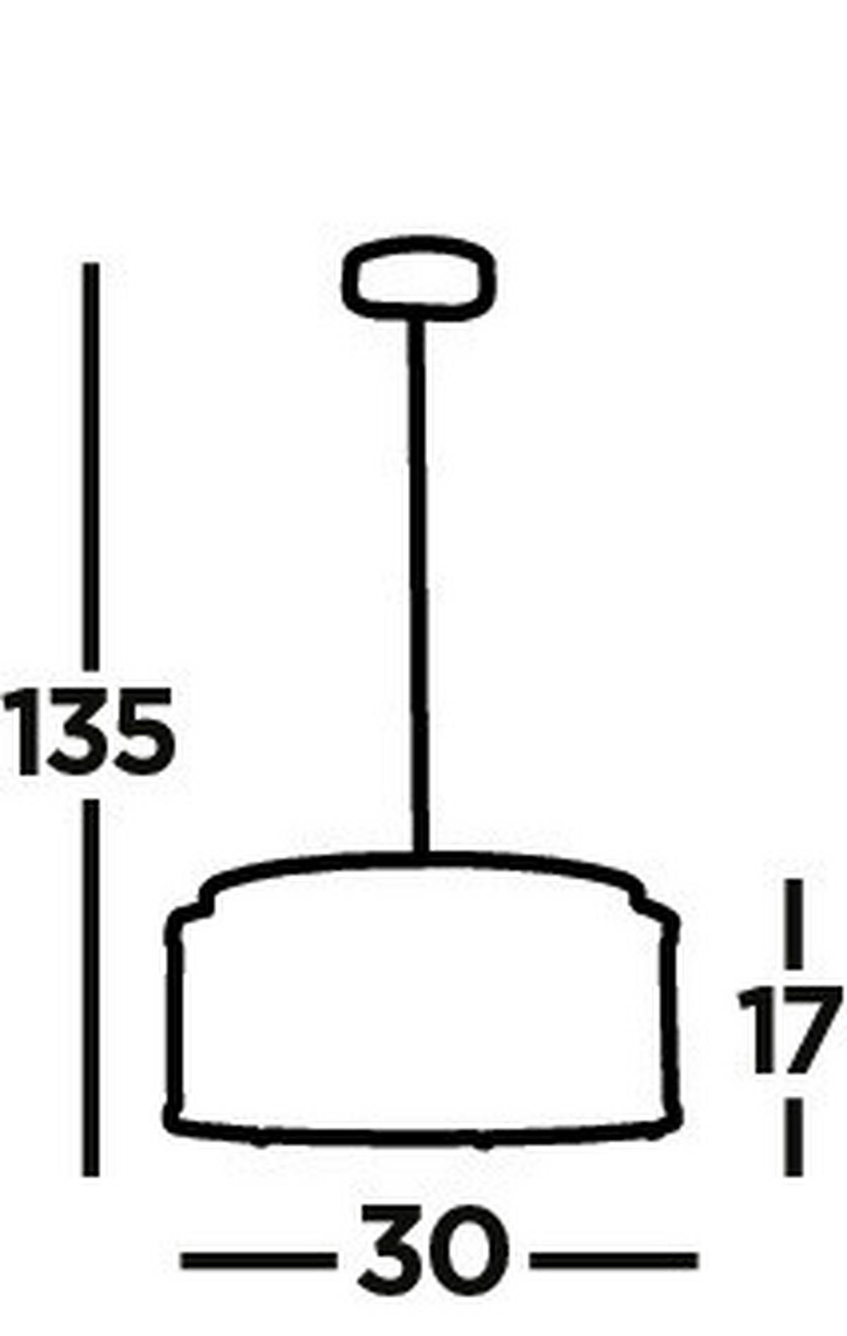 TAKLAMPA I KRISTALL Elise 30/134 cm  - kromfärg, Klassisk, metall/glas (30/134cm)