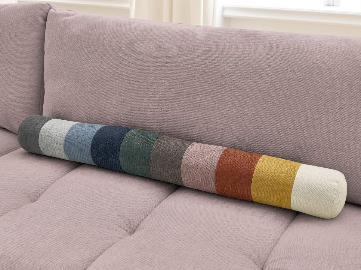 SCHLAFSOFA FUJI Leinenoptik Pink  inkl.  - Pink/Schwarz, MODERN, Kunststoff/Textil (251/113/88cm)