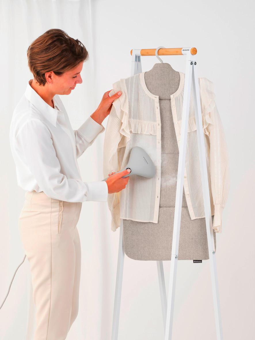 TÜR-DAMPFDECKE - Grau, Basics, Kunststoff/Textil (40,4/93/1,2cm) - Brabantia