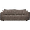 SCHLAFSOFA Velours Graubraun  - Graubraun/Schwarz, Design, Kunststoff/Textil (250/92/105cm) - Carryhome