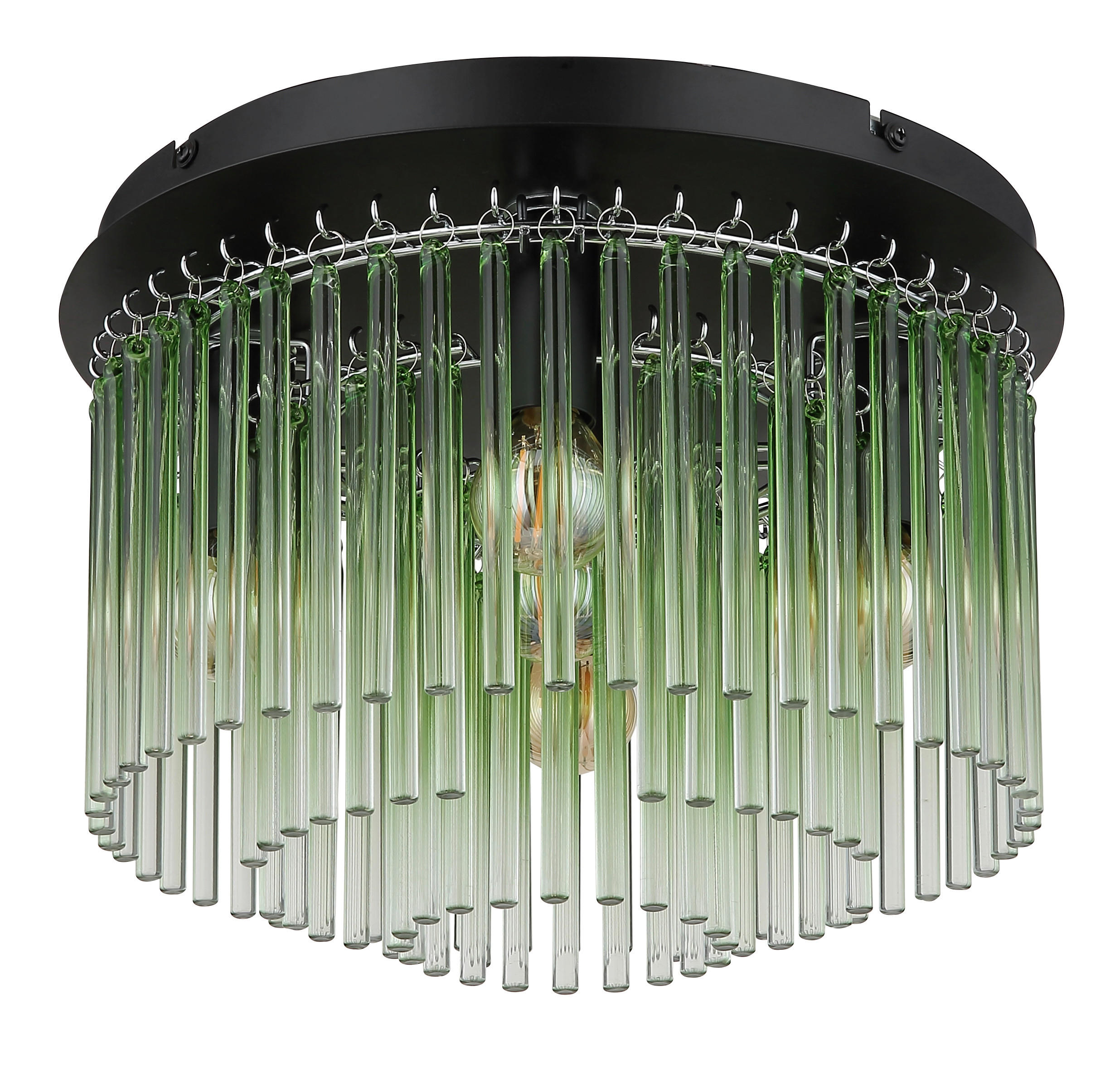 DECKENLEUCHTE GORLEY 32/23 cm - Klar/Chromfarben, LIFESTYLE, Glas/Metall (32/23cm) - Globo