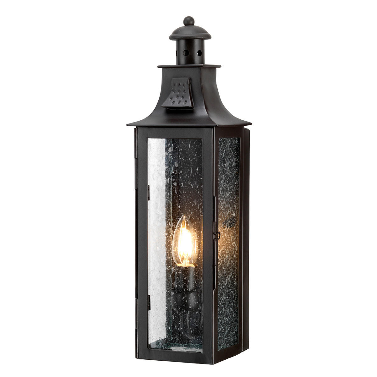 AUßENWANDLEUCHTE Stow 11.2/11/45 cm  - Bronzefarben, KONVENTIONELL, Glas/Metall (11.2/11/45cm) - Elstead Lighting
