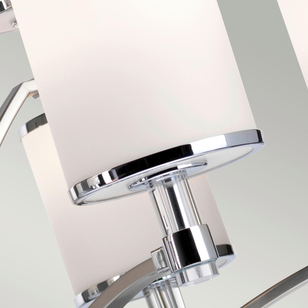 KRONLEUCHTER 91.7/99.7 cm    - Chromfarben/Nickelfarben, Design, Glas/Metall (91.7/99.7cm) - Elstead Lighting