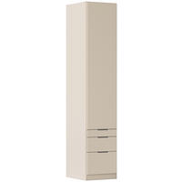 DREHTÜRENSCHRANK 47/229/54 cm,  in Champagner, 1 Tür(en)  - Champagner/Grau, MODERN, Holzwerkstoff (47/229/54cm) - Rauch Möbel