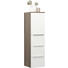 SEITENSCHRANK 35/125/37 cm - Ulmefarben/Alufarben, Design, Holzwerkstoff/Metall (35/125/37cm) - Novel SEITENSCHRANK 35/125/37 cm - Ulmefarben/Alufarben, Design, Holzwerkstoff/Metall (35/125/37cm) - Novel