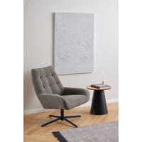 SESSEL in Bouclé Taupe  - Taupe/Schwarz, MODERN, Textil/Metall (73ml) - Livetastic