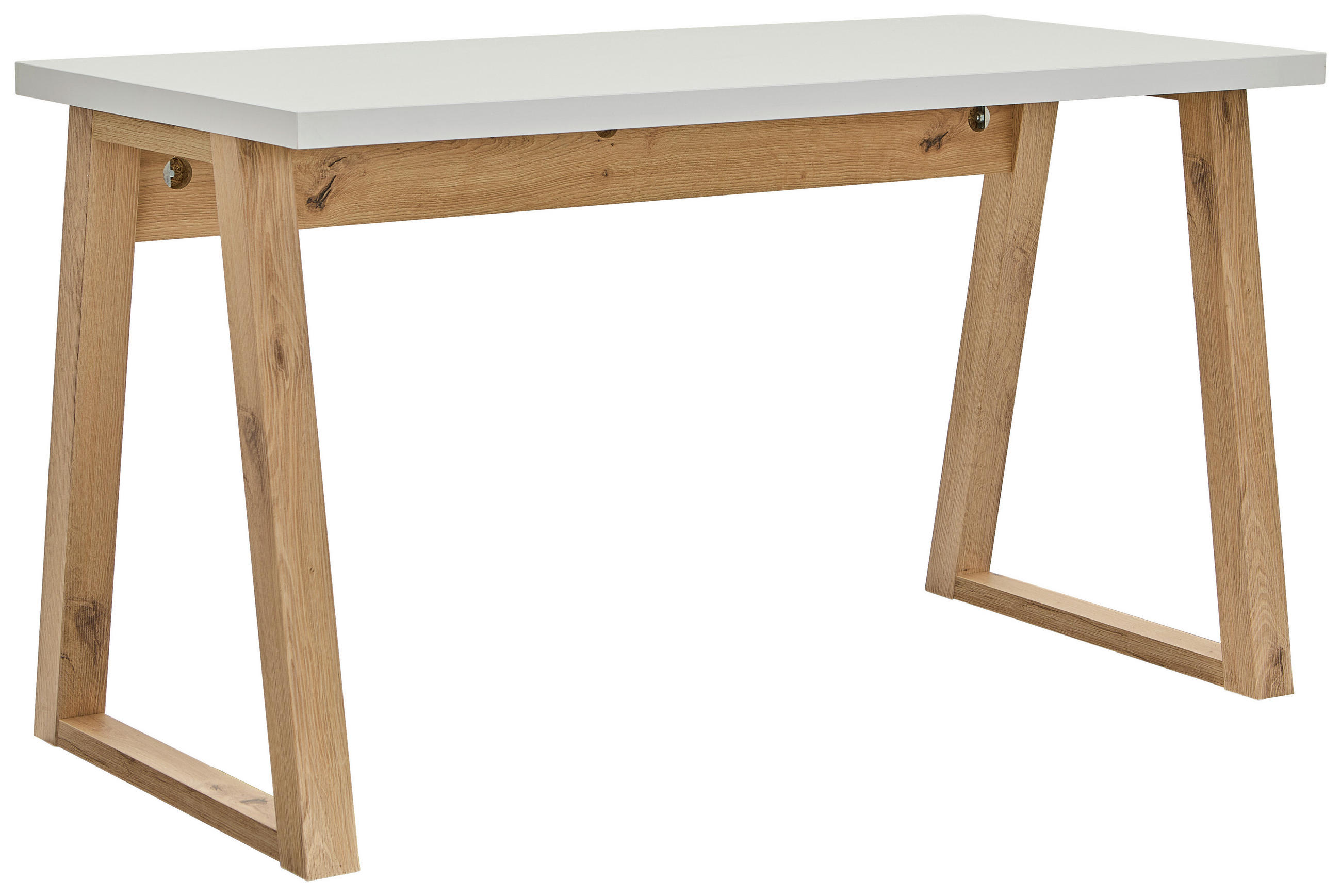 SCHREIBTISCH 135/65/75,2 cm Weiß, Eiche Artisan  - Weiß/Eiche Artisan, KONVENTIONELL, Holzwerkstoff (135/65/75,2cm) - Carryhome