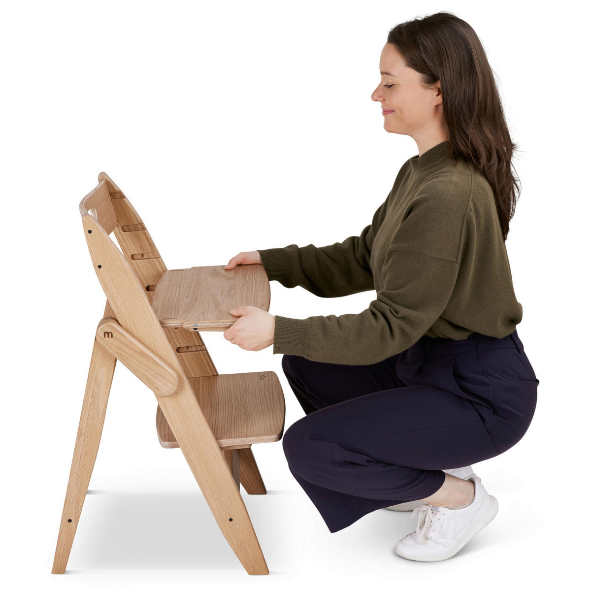 HRANILICA  Yippy Trunk  - boja hrasta, Osnovno, drvo (46/51/76,5cm) - moji